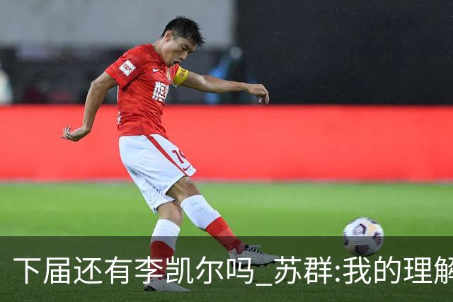 下届还有李凯尔吗 苏群:我的理解他是一次一签